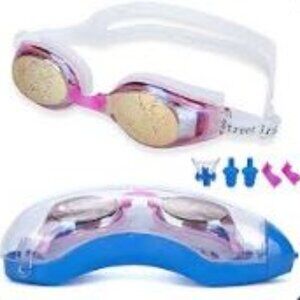 Street Tribe Professional Swimming Goggles with Case NWT
